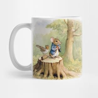 Mouse and birds in the woods Mug